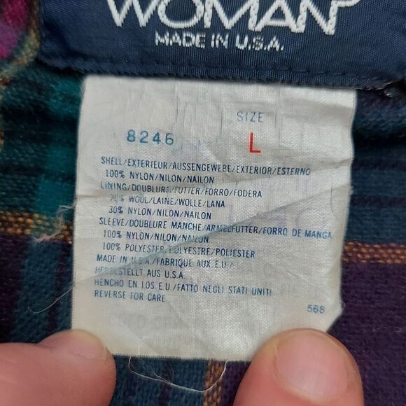 🔥VTG 80's Woolrich Flannel Wool Lined Parka Jacket🔥 - Picture 11 of 13